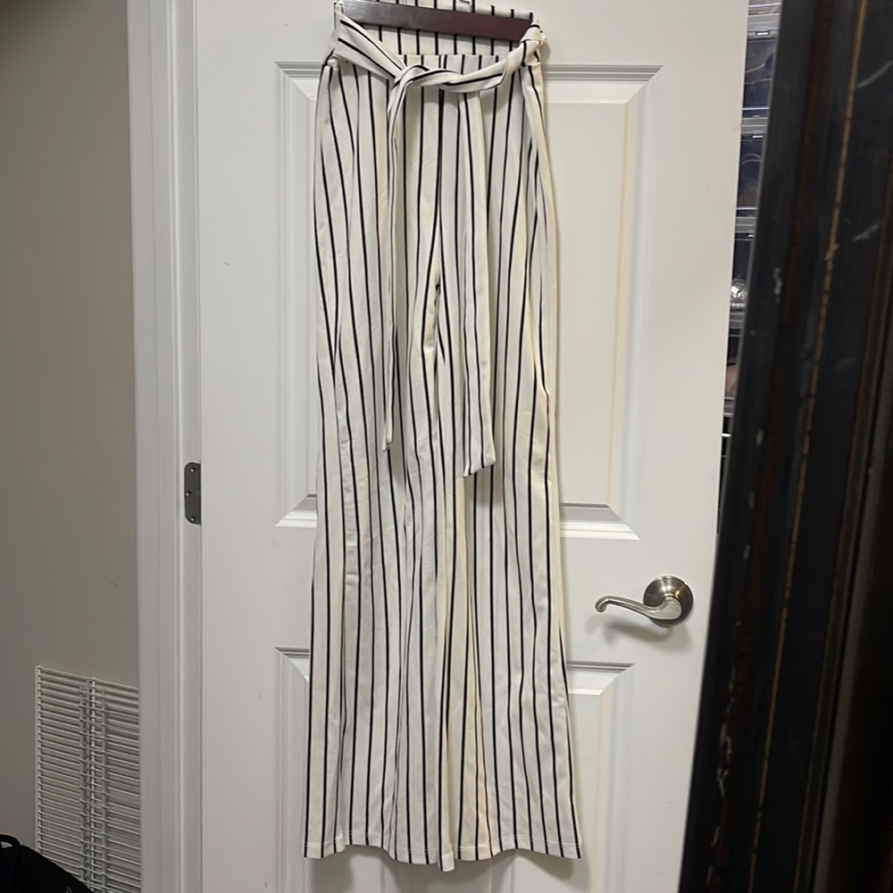 Windsor office wear black and white striped flare, pants